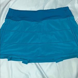 Lululemon workout skirt gently worn is 13”.